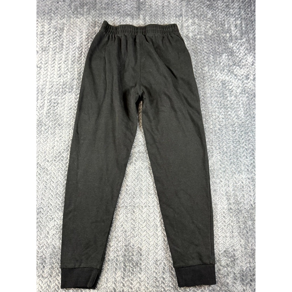 Puma Jogger Sweatpants Boys L 14-16 Black Spellout Logo High‎ Rise Elastic Waist - Picture 2 of 9